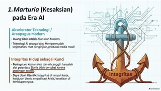 1.Marturia (Kesaksian)
pada Era AI
 