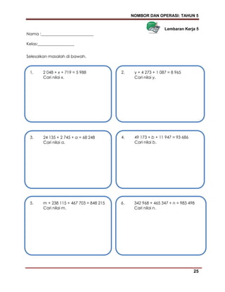 Modul Pdp Matematik Kssr Tahun 5 Sk Bhg 1