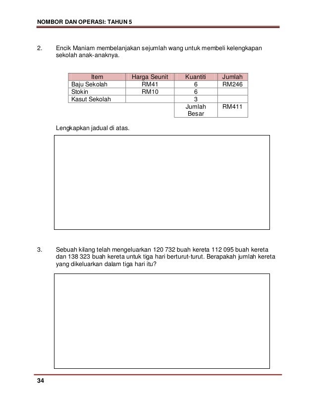 Modul pdp matematik kssr tahun 5 sk bhg 1