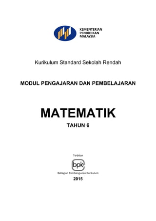 Modul KSSR Matematik Tahun 6