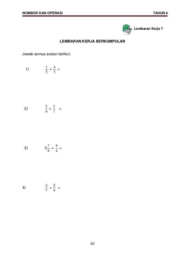 Modul KSSR Matematik Tahun 6 Modul KSSR Matematik Tahun 6