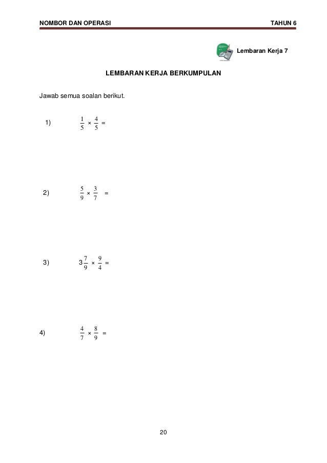 Modul KSSR Matematik Tahun 6