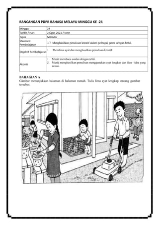 Lembaran Modul Pdpr Bahasa Melayu Tahun 6 | PDF