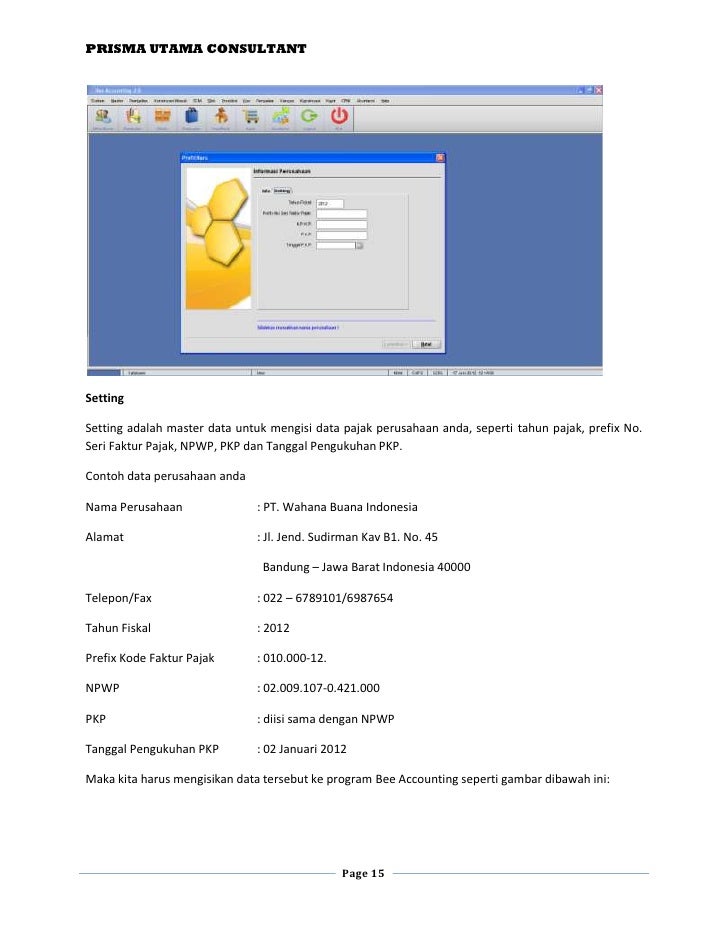 Modul pelatihan bee accounting