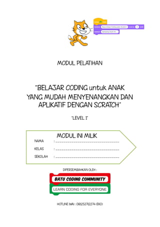 Modul pelatihan coding scratch level 1