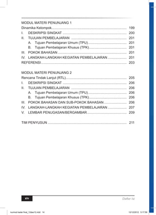 xiv 
Daftar Isi 
kurmod kader final_12des12.indd 14 12/12/2012 5:17:59 
 