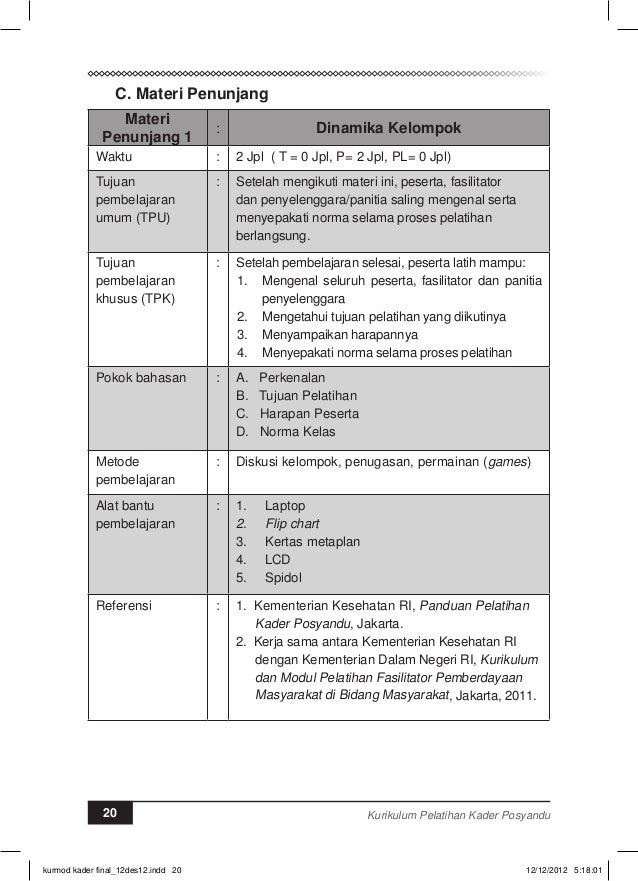 Modul Pelatihan Kader Posyandu