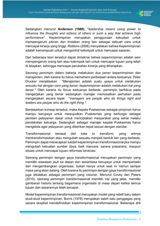 Pelatihan Manajemen Pusksesmas Program PIS-PK | PDF