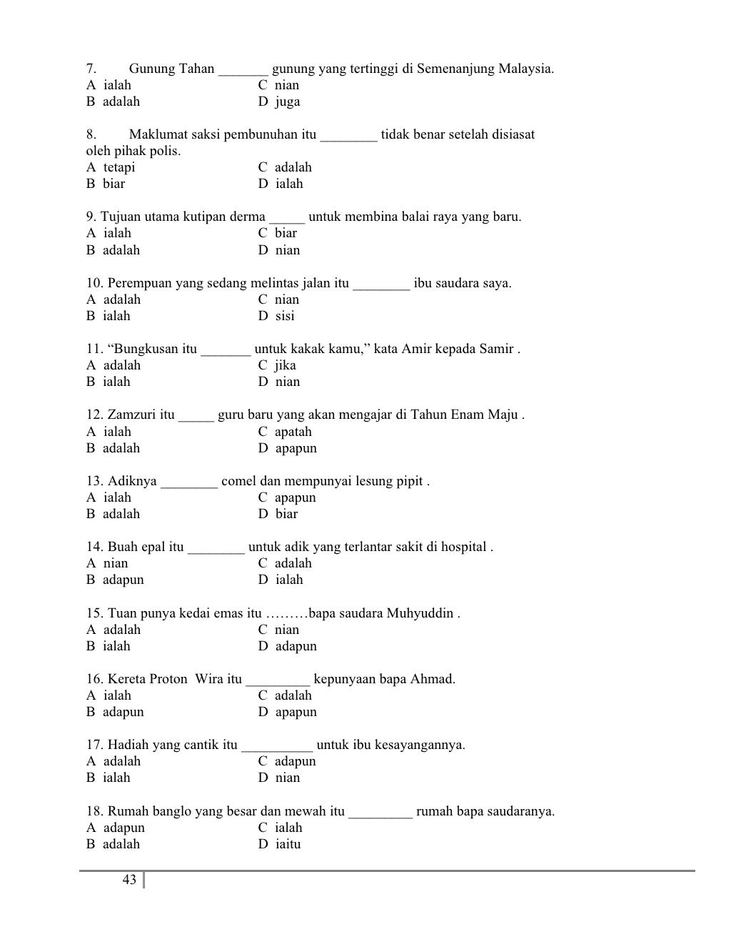 Modul pembelajaran bahasa melayu kertas 1 dan kertas 2