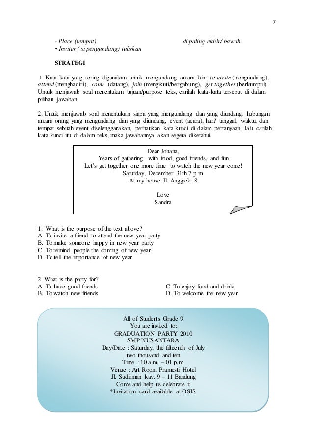 Contoh Invitation Formal Untuk Kepala Sekolah Image 