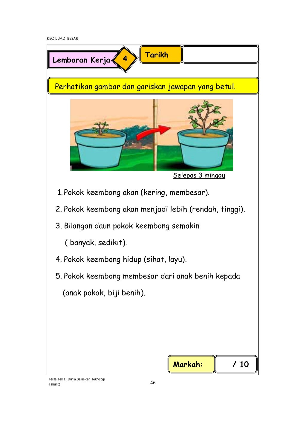 Modul pembelajaran sains tahun 2