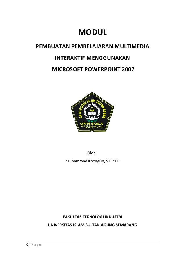 Modul pembuatan multimedia interaktif menggunakan power point