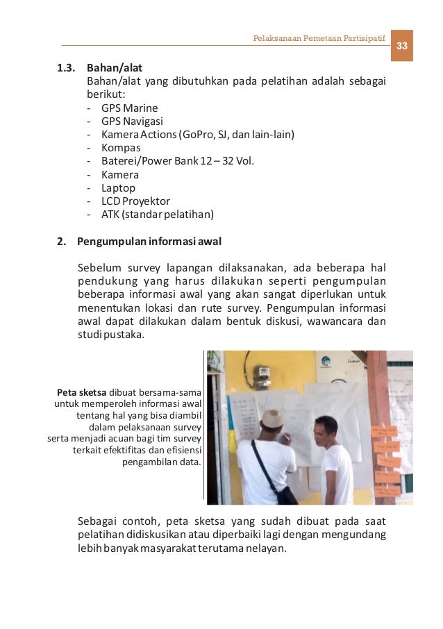 Modul Panduan Pemetaan Pemetaan Partisipatif Pesisir, Laut 