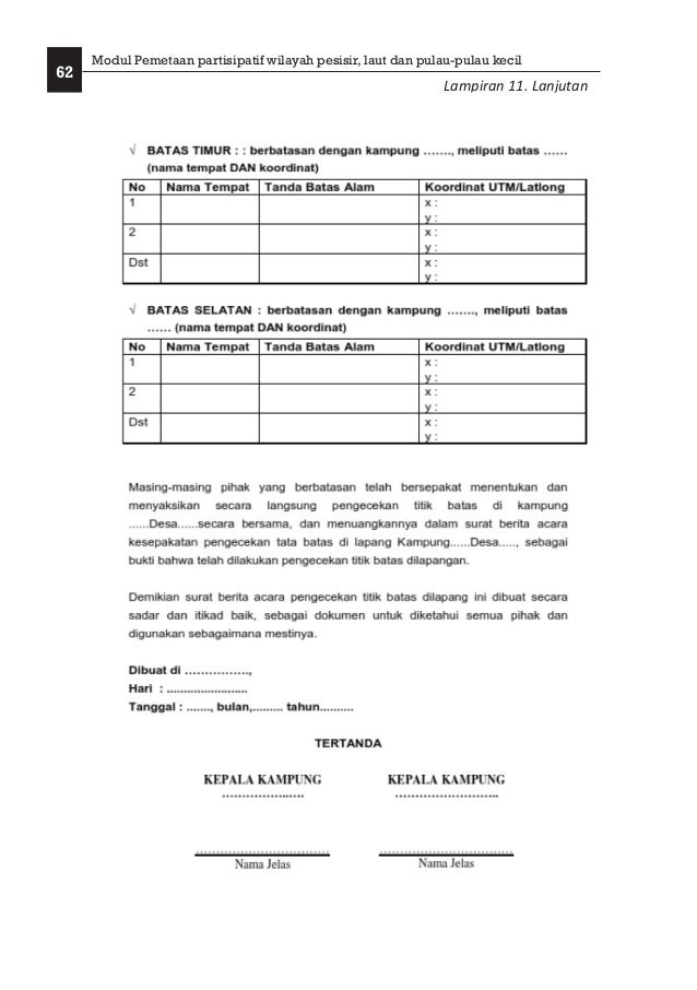 Modul Panduan Pemetaan Pemetaan Partisipatif Pesisir, Laut 
