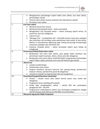 Modul Pencinta Alam