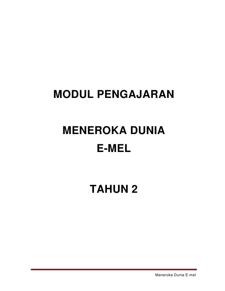 Modul pengajaran dst tmk thn 2 sk