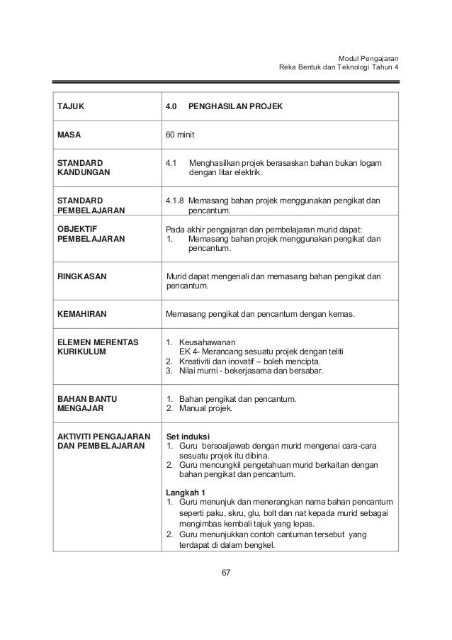 MODUL RBT TAHUN 4