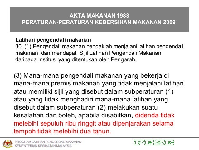 Latihan Pengendali Makanan