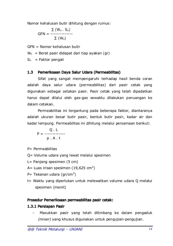 Modul praktikum peleburan & pengecoran logam (AA)