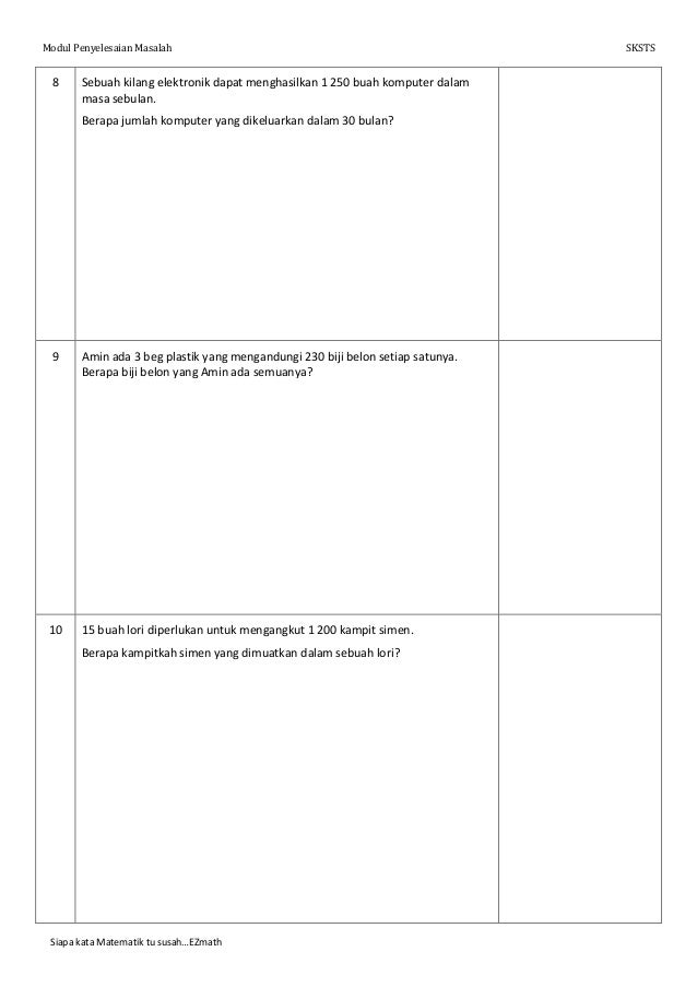 Modul Penyelesaian Masalah Matematik 2