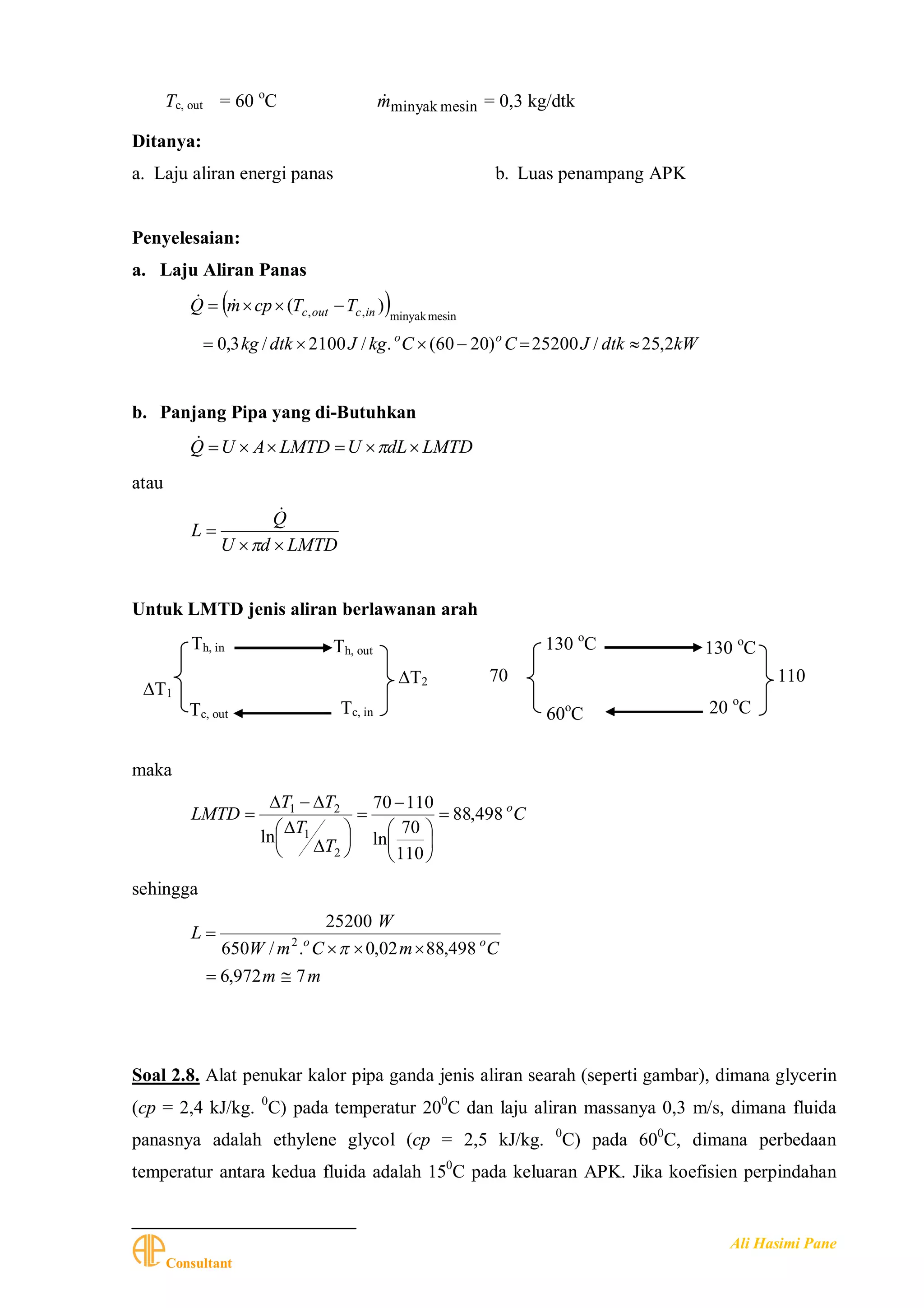 a. identifikasi keluaran program (5 soal) | studyx... Modul Penyelesaian Soal Alat Penukar Kalor | PDF