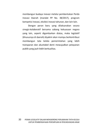 Modul Peran Legislatif Dalam Perubahan Tata Kelola Pemerintahan | PDF