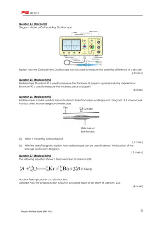 Modul Perfect Score Sbp Physics Fizik Spm 2012
