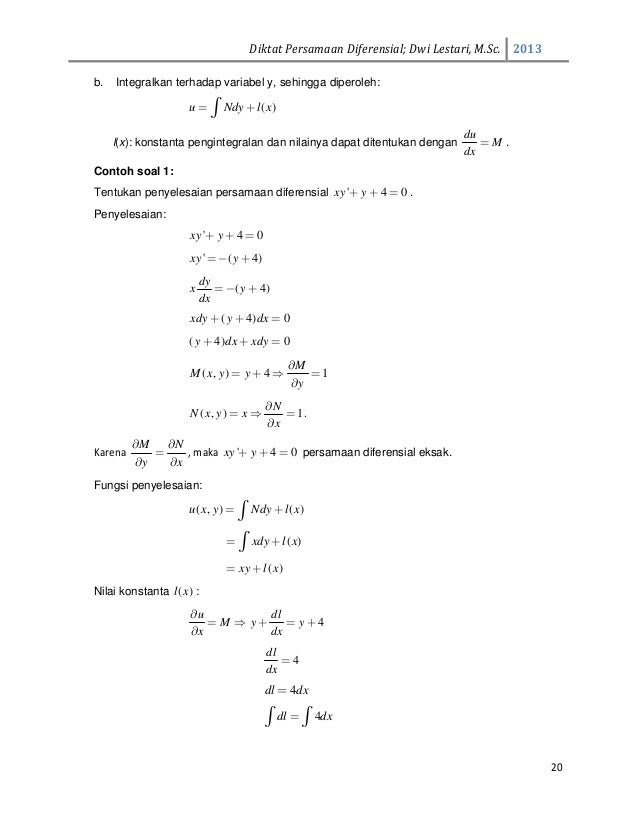 Modul Persamaan Diferensial