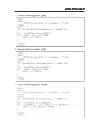 Modul php 4 | PDF