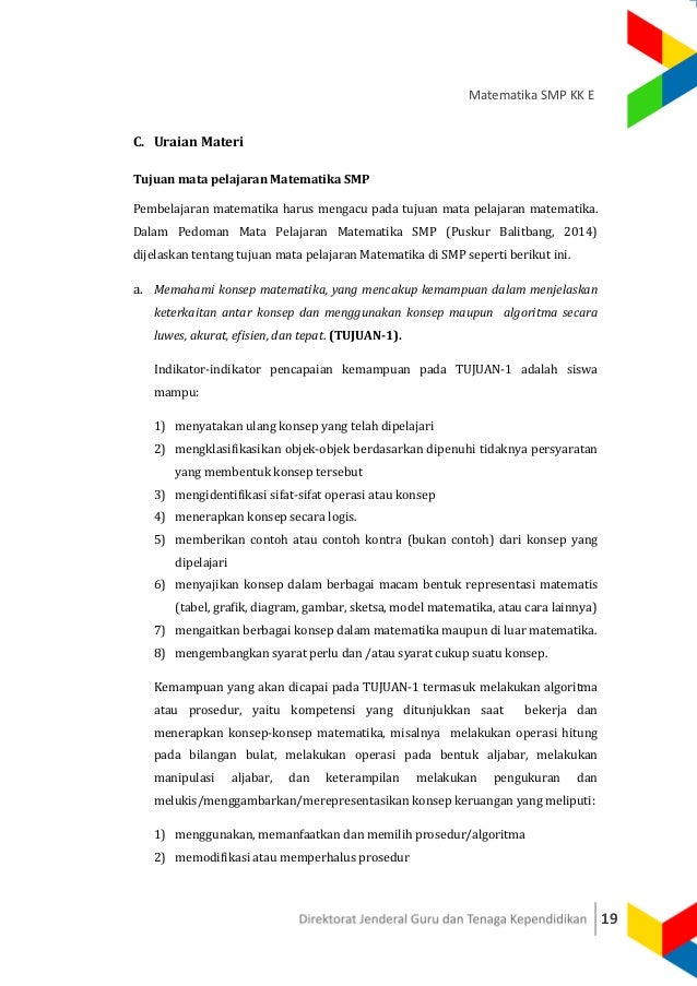 Modul pkb 2017 matematika smp kk e