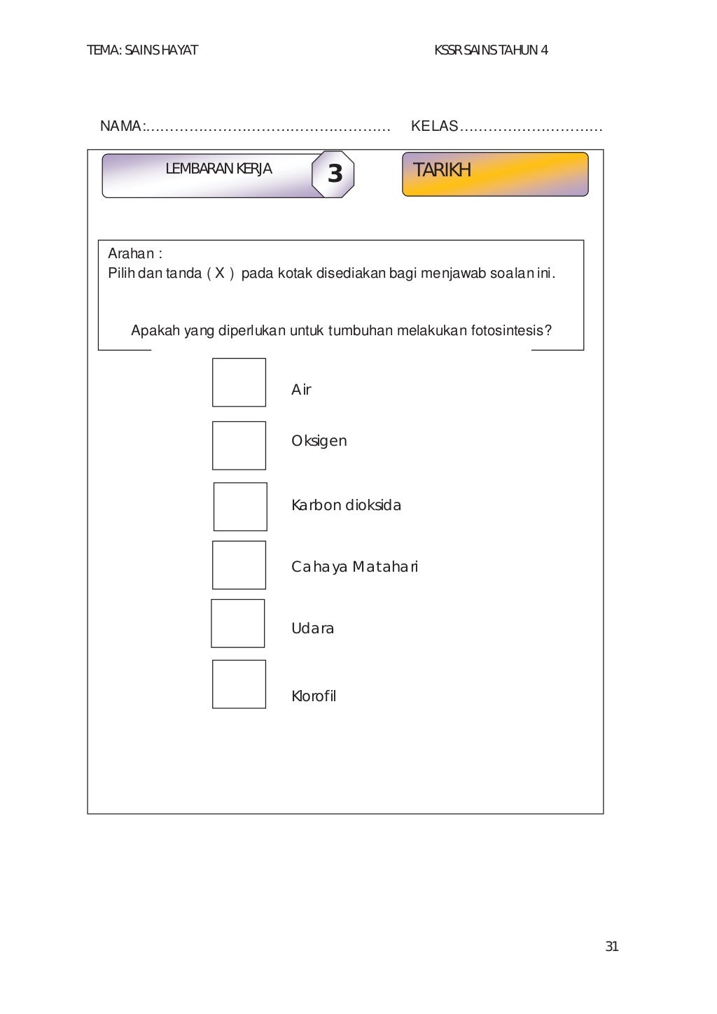 Modul PDP SAINS (VERSI BM ) TAHUN 4