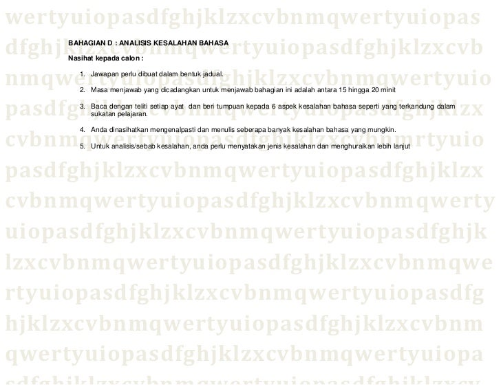 Modul Pdp Bahagian D Bm 2 Analisis Kesalahan Bahasa