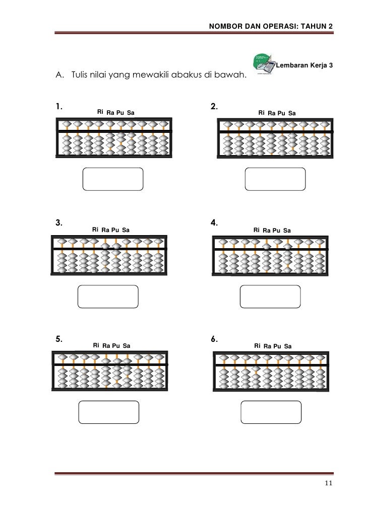 Modul p&p matematik nombor dan operasi thn 2