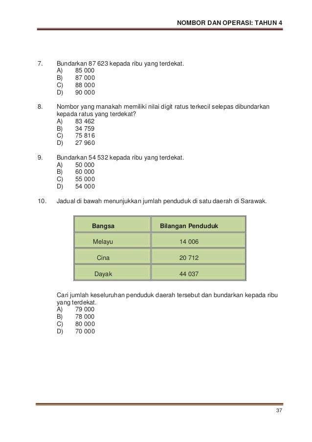 Modul p&p matematik tahun 4 (kssr)