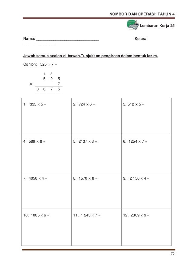 MODUL PDP MATEMATIK TAHUN 4 KSSR