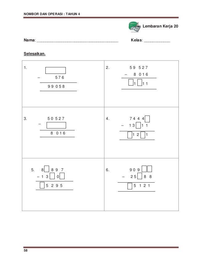 Modul p&p mate thn 4