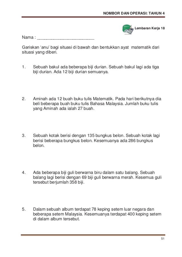 Modul p&p mate thn 4