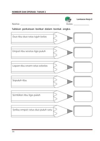 Modul p&p nombor dan operasi tahun 3 | PDF