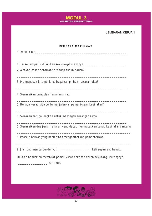 Modul Pendidikan Kesihatan Tahun 4