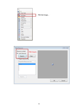 6
Pilih Set Image...
Pilih Import...
 