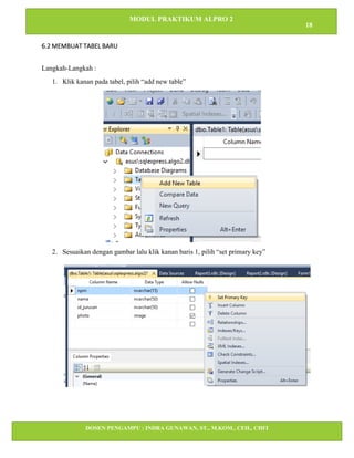 Modul Praktikum Algoritma dan Pemrograman Visual Basic net | PDF