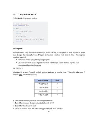 [Module] algorithm and programming | PDF