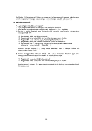Modul praktikum c++ lanjutan semester 2 BSI | PDF