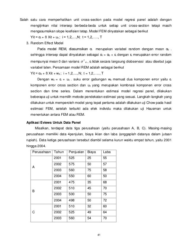 Modul Praktikum Ekonometrika