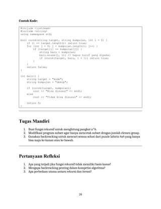 Modul Persiapan Olimpiade Sains Nasional (OSN) Informatika | DOCX