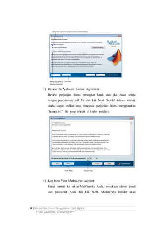 Modul praktikum pengolahan citra digital | DOCX