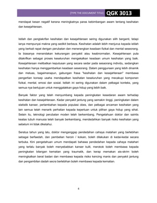 Modul Pembelajaran Kesihatan Dan Kesejahteraan