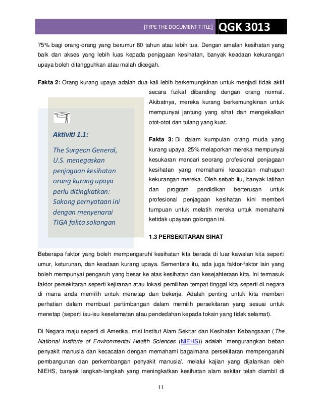 Modul Pembelajaran Kesihatan dan Kesejahteraan Modul Pembelajaran Kesihatan dan Kesejahteraan