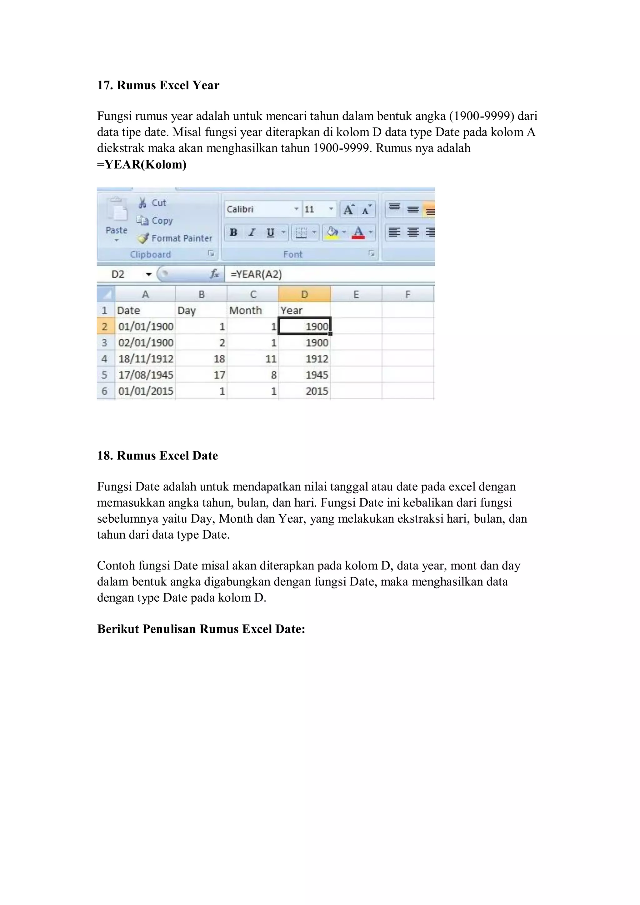 Modul Rumus Rumus Excell Dan Cara Penggunaannya Pdf
