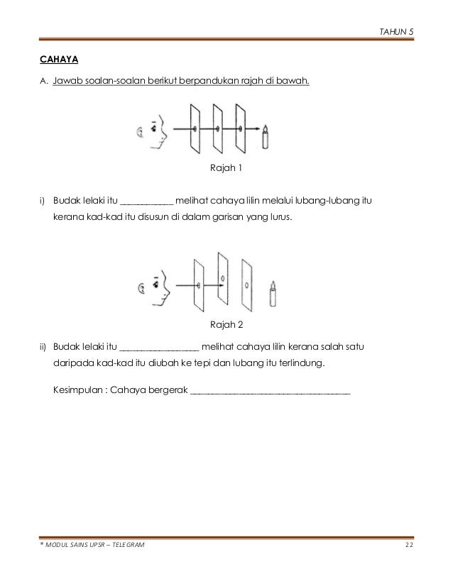 Modul sains upsr tahun 5